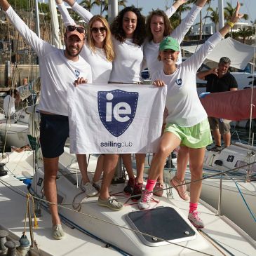 Winning IE Crew from Halloween regatta